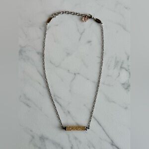 Sabika Urban Stance Shimmer Bar Necklace
